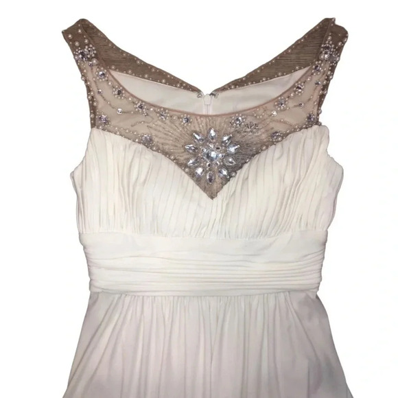 Vintage Xscape by Joanna Chen Dress | White | Size 4 - Picture 5 of 7